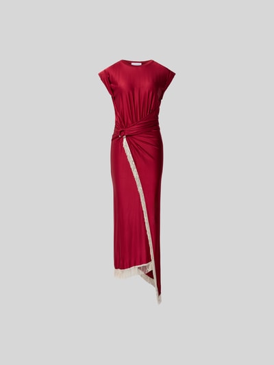 Rabanne Maxikleid mit Raffungen Bordeaux 2
