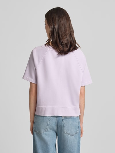 Marc O'Polo Bluza dresowa z czystej bawełny, krój regular fit Jasnofioletowy 5