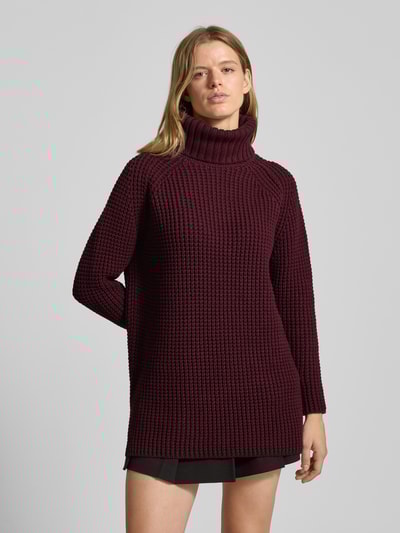 Marc O'Polo Denim Regular fit coltrui van katoenmix Bordeaux - 4