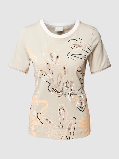 Sportalm T-shirt met all-over print Middengrijs - 2