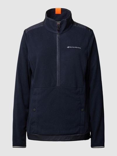 FIRE + ICE Fleecepullover met opstaande kraag, model 'CADDY' Donkerblauw - 2