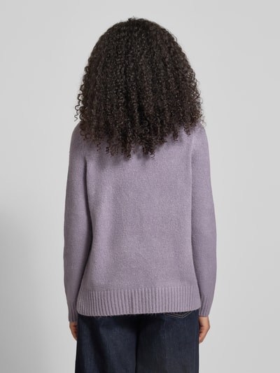 Jake*s Casual Strickpullover mit Stehkragen Lavender 5