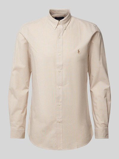 Polo Ralph Lauren Slim Fit Freizeithemd mit Button-Down-Kragen Beige 2