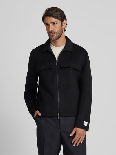 CK Calvin Klein Wolljacke mit Zweiwege-Reißverschluss Black 4