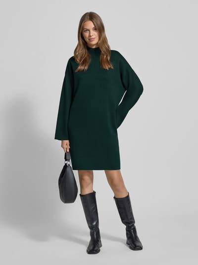 Jake*s Collection Strickkleid aus Viskose-Mix mit Stehkragen Smaragd 1