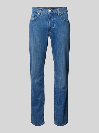 Brax Regular fit jeans in 5-pocketmodel, model 'Cooper' Donkerblauw gemêleerd - 2