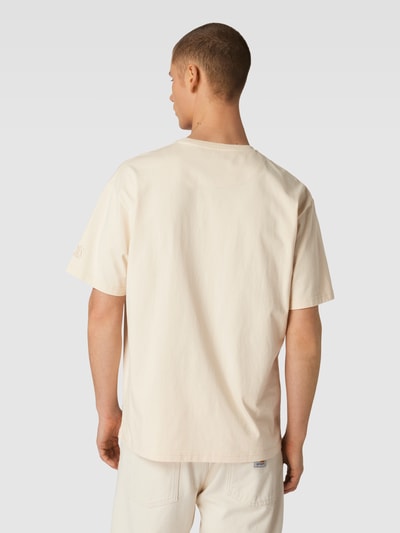 BLS HAFNIA T-shirt met statementprint, model 'Balboa 2' Offwhite - 5