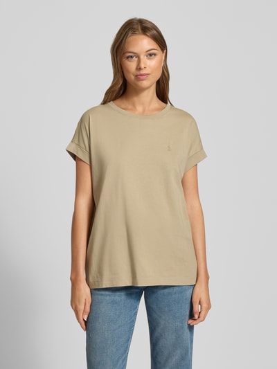 Armedangels Loose fit T-shirt van puur katoen, model 'IDAARA' Rietgroen - 4