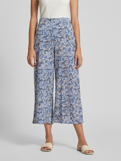 Vila Culotte met all-over motief, model 'JIA' Blauw - 4