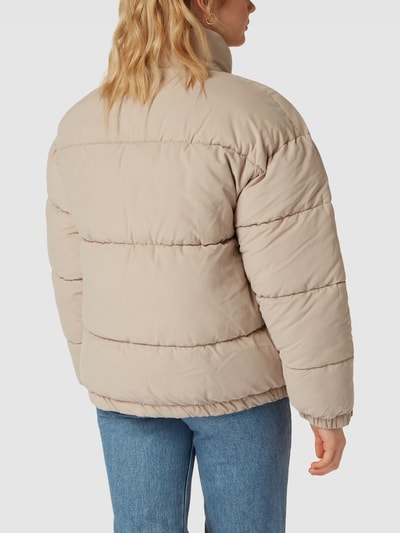 REVIEW Jacke mit Label-Stitching Stein 5