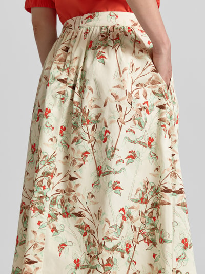 Fynch-Hatton Midirock im Allover-Look Modell 'BAMBOO' Offwhite 3