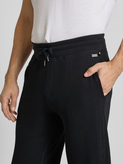 BOSS Relaxed Fit Sweatpants aus Baumwoll-Mix Black 3