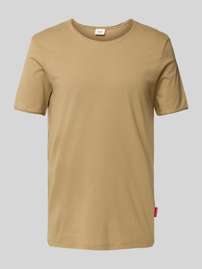 JOOP! Jeans T-Shirt mit geripptem Rundhalsausschnitt Modell 'Cesare' Oliv 2