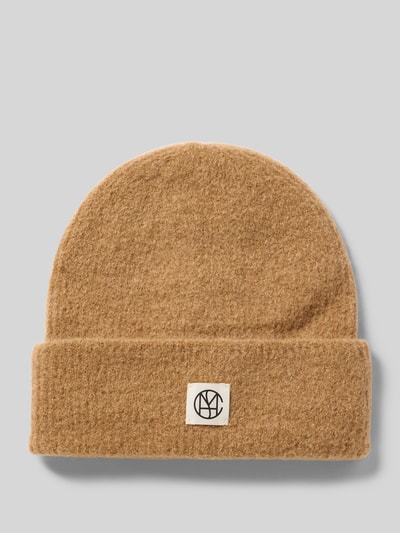 MSCH Copenhagen Beanie mit Alpaka-Anteil und Label-Patch Camel 1