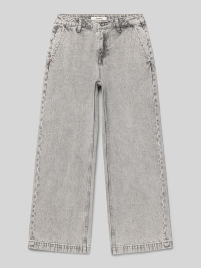 Garcia Straight Fit Jeans mit Paspeltaschen Hellgrau 1