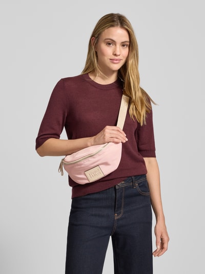 STUDIO BERLIN Bauchtasche mit Logo-Patch Modell 'Spandau' Pink 1