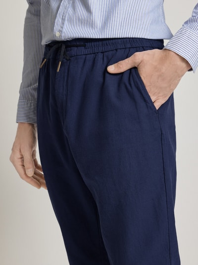 Scotch & Soda Straight Fit Hose in unifarbenem Design Modell 'WARREN' Dunkelblau 3