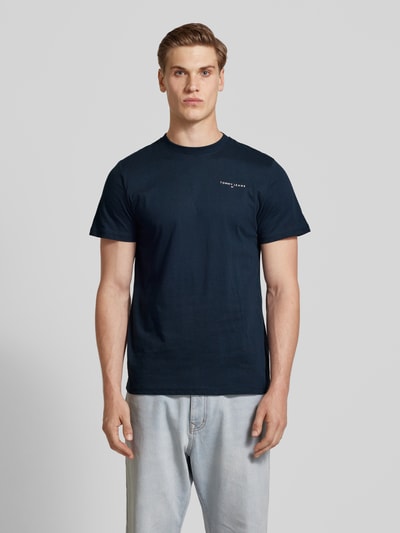 Tommy Jeans T-Shirt mit Label-Print Marine 4
