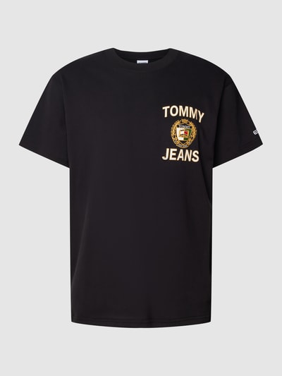 Tommy Jeans T-Shirt mit Label-Print Modell 'LUXE' Black 2