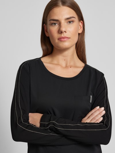 monari Regular Fit Blusenshirt mit Label-Detail Black 3