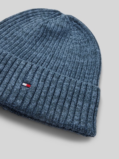 Tommy Hilfiger Czapka beanie z wyhaftowanym logo Granatowy 2