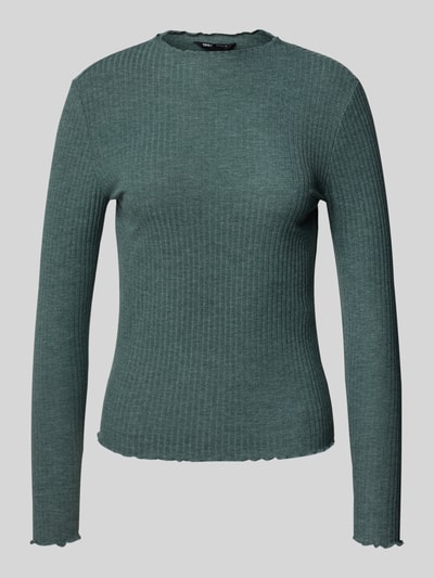 Only Slim Fit Langarmshirt mit Viskose-Anteil Modell 'LEMMA' Schilf 2