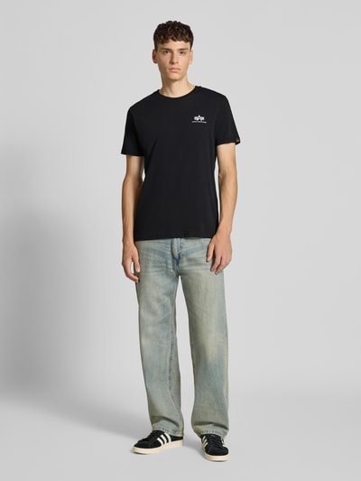 Alpha Industries T-Shirt mit Label-Print Black 1