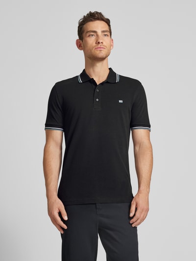 Christian Berg Men Poloshirt mit Label-Detail Black 4