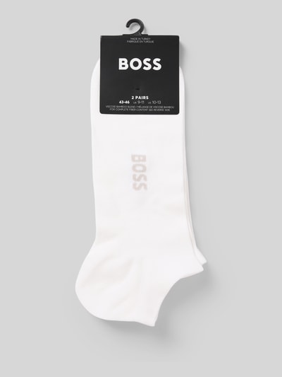 BOSS Sneaker-Socken aus Baumwoll-Mix im 2er-Pack Weiss 3