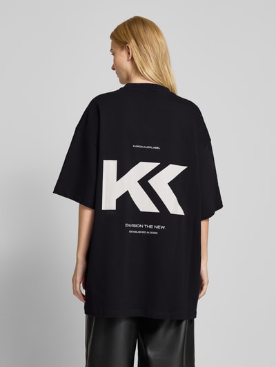 Karo Kauer Oversized T-Shirt mit Label-Print Black 5