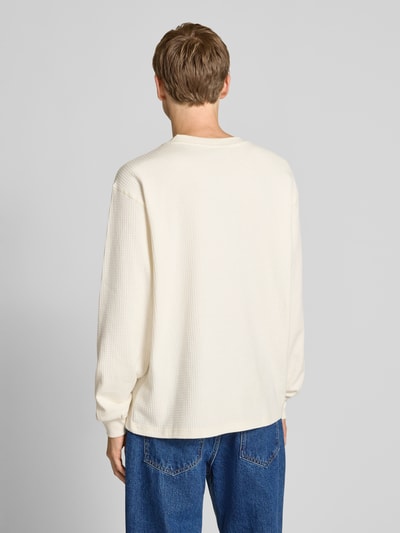 REVIEW Shirt met lange mouwen en labelstitching Ecru - 5