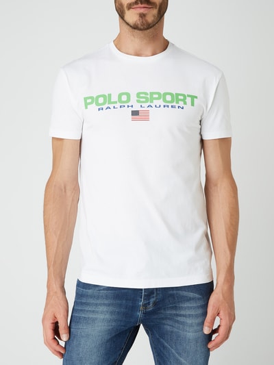 Polo Ralph Lauren T-shirt z napisem z logo Biały 4