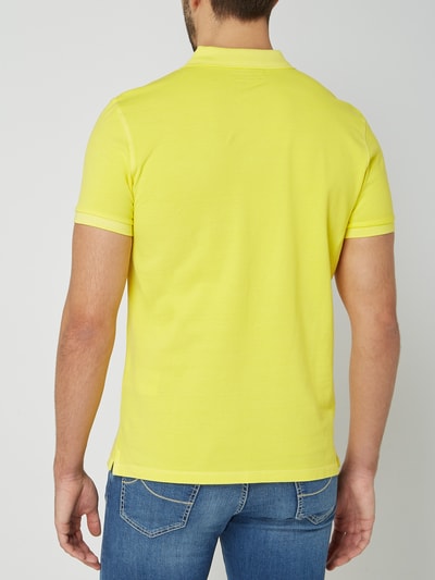 Marc O'Polo Poloshirt in washed out-look Geel - 5