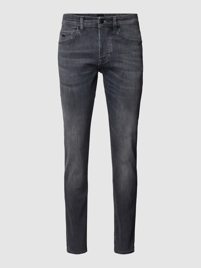 BOSS Orange Tapered fit jeans met stretchgehalte Lichtgrijs - 2