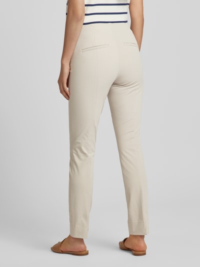 Cambio Slim fit broek met knoopsluiting, model 'SUMMER' Zand - 5