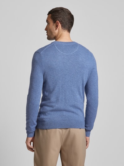 MCNEAL Gebreide pullover met ronde hals Koningsblauw gemêleerd - 5