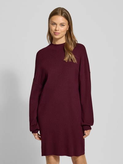 Vero Moda Loose fit gebreide jurk van viscosemix, model 'NANCY' Bordeaux - 4