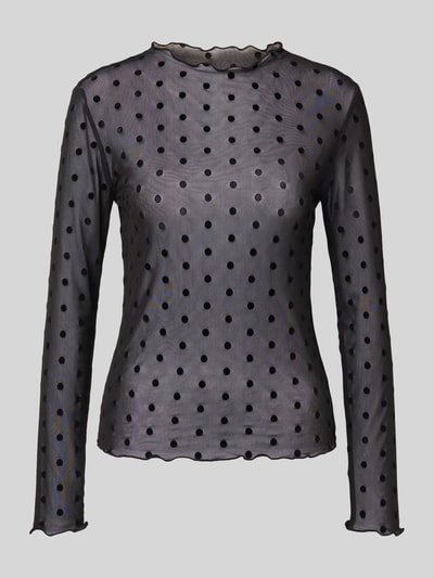 Only Slim fit blouseshirt met ronde hals, model 'JULIET' Zwart - 2
