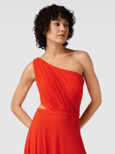 TROYDEN COLLECTION Avondjurk met one shoulder-band Oranje - 3