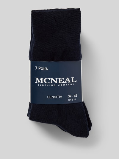 MCNEAL Socken mit elastischem Bündchen im 7er-Pack Marine 3