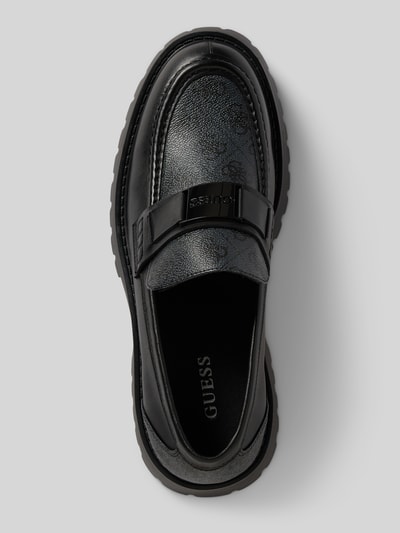 Guess Loafers van echt leer, model 'Gorizia' Zwart - 3