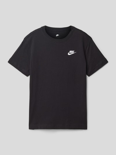 Nike T-Shirt mit Logo-Stitching Black 1