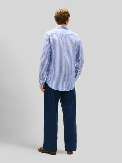 Tommy Hilfiger Regular Fit Freizeithemd aus reinem Leinen Marine 5
