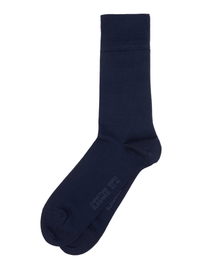 Christian Berg Men Socken aus Baumwoll-Mix im 2er-Pack Marine 1