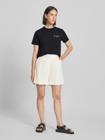 Vila T-shirt met motiefprint, model 'NORA' Antraciet - 1