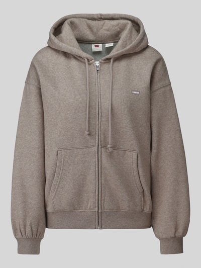 Levi's® Regular fit sweatjack van katoenmix Taupe gemêleerd - 2