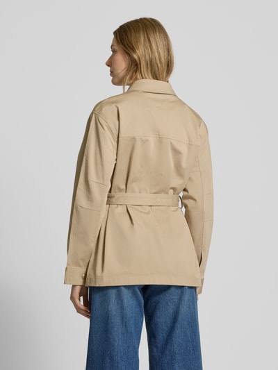 Tommy Hilfiger Regular fit overhemdjack met goudkleurige knopen Zand - 5