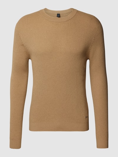 AlphaTauri Gebreide pullover met ronde hals, model 'FLAAK' Beige - 2