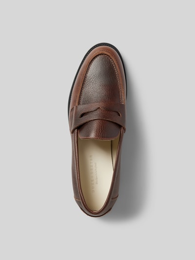 Duke & Dexter Loafer mit strukturierter Sohle Dunkelbraun 4