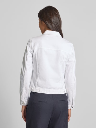 Tom Tailor Regular Fit Jeansjacke aus Baumwoll-Mix Weiss 5
